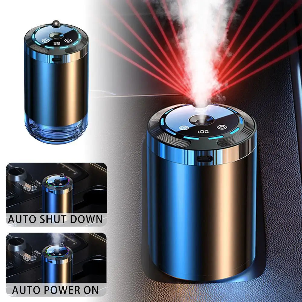 Car Electric Air Diffuser Aroma Car Air Freshener Car Aromatherapy Replacement Smell Auto Scent Starry Sky Ceiling Ambient Light