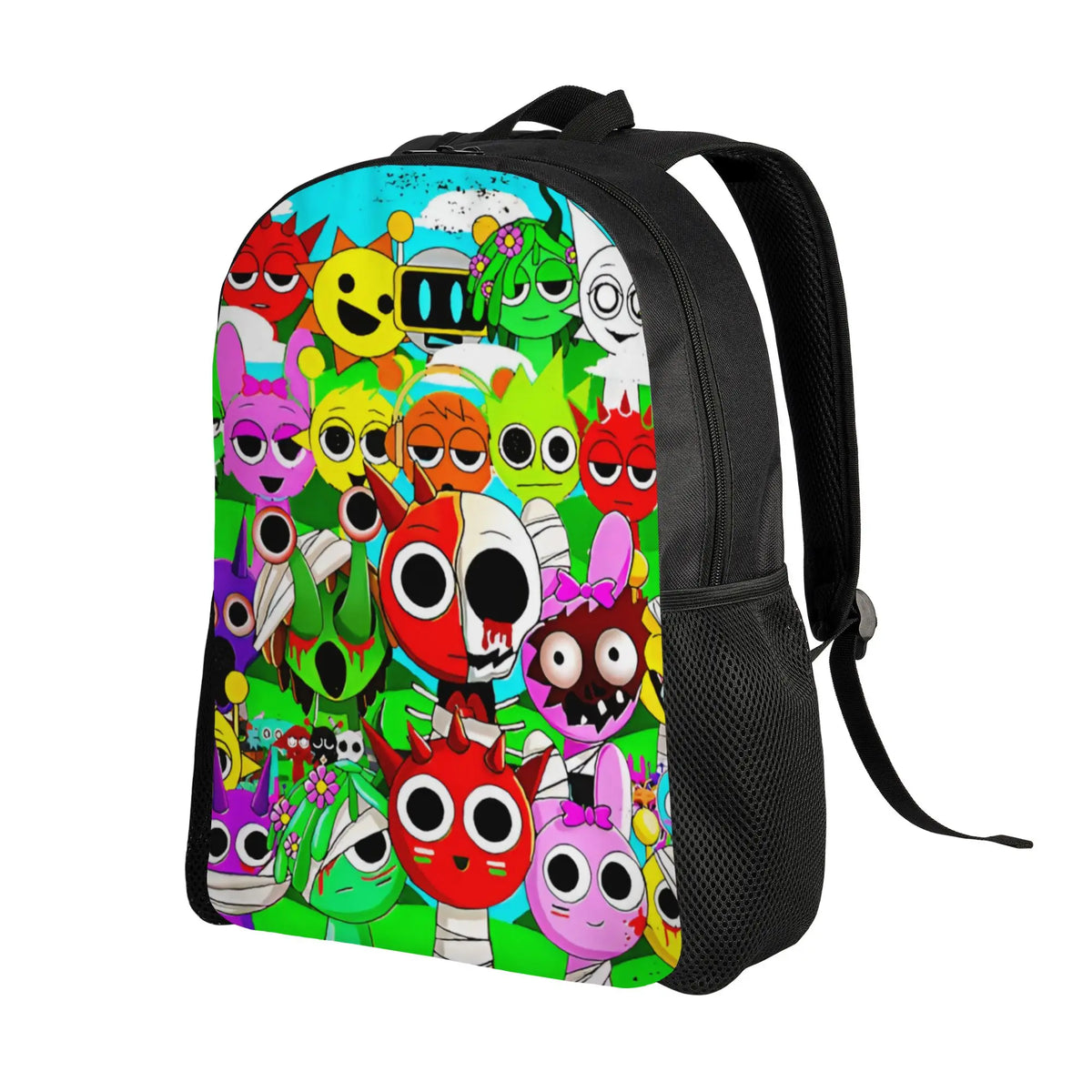 Custom S-Sprunkies Game Cute Cartoon Backpacks for Men Women College School Students Bookbag Fits 15 Inch Laptop Classic  Bags
