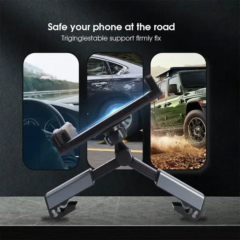 Car Mount Universal Car Headrest Mount Holder Compatible Road Trip Essentials For 4.5-6 Inch Phones and 7-10.5 Inch Tablets