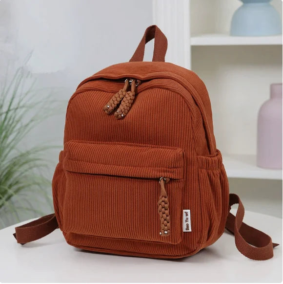 Custom Kids Backpack With Name, Personalized Backpacks Gift, Toddler Book Bag, Corduroy Backpack for Kids, Back to School Gifts