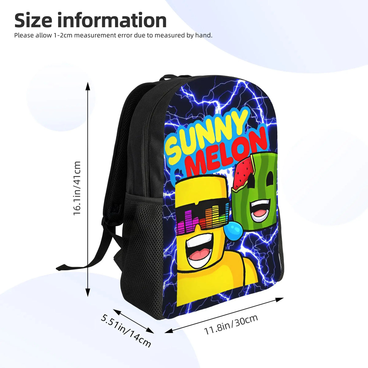 Sunny and Melon Backpack  Trekking Backpacks Women Men Colorful Durable School Bags Stylish Rucksack