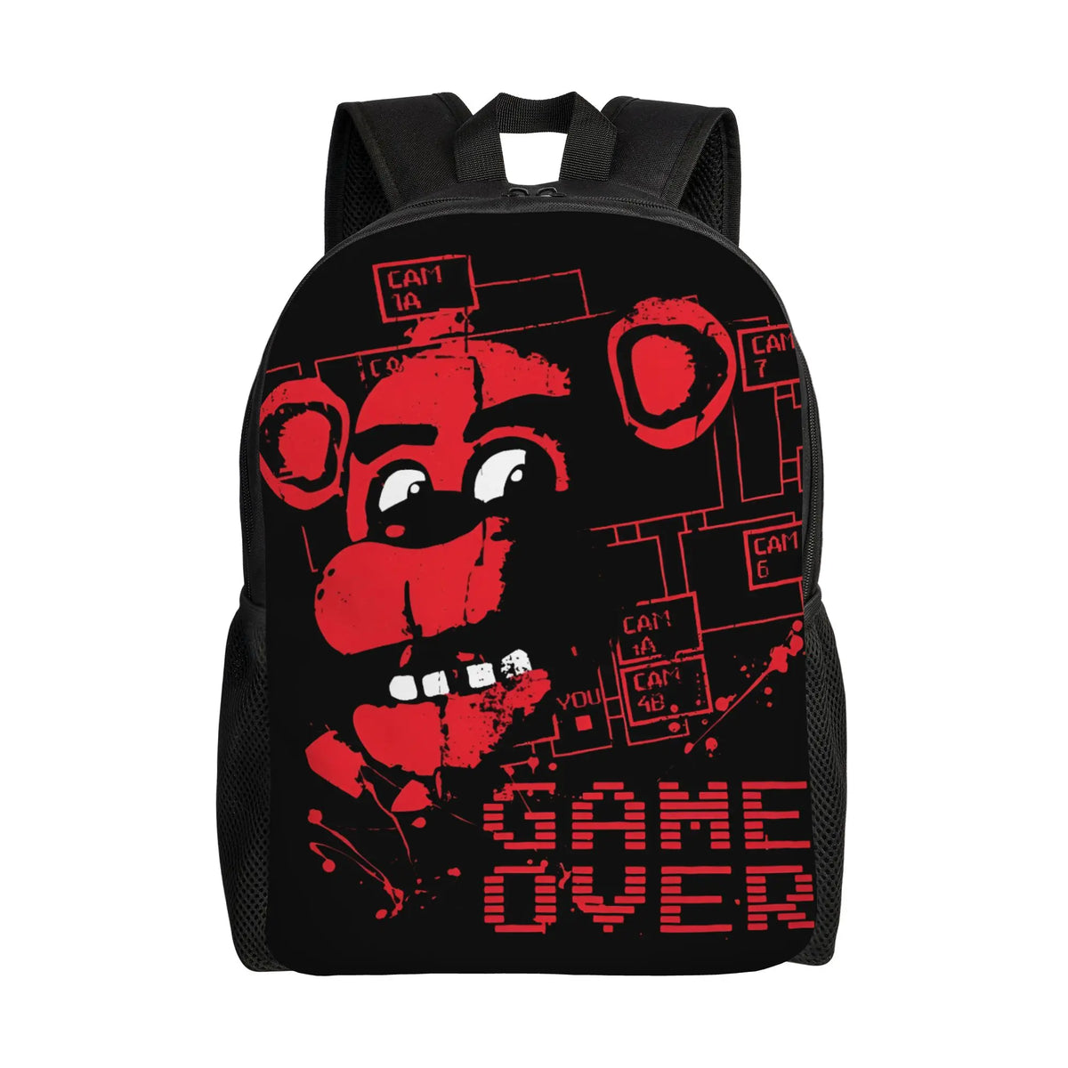 Custom 3D FNAFS Game Backpacks for Girls Boys Thriller Movie School College Travel Bags Women Men Bookbag Fits 15 Inch Laptop