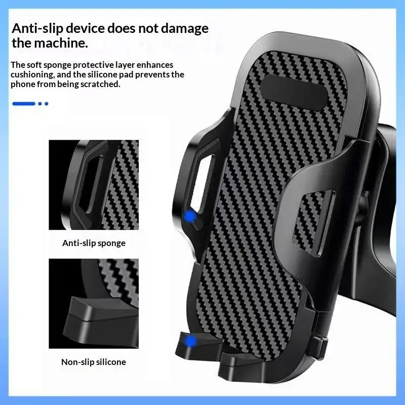 Universal Car Phone Mount with 360° Rotation for Easy Access to GPS and Calls