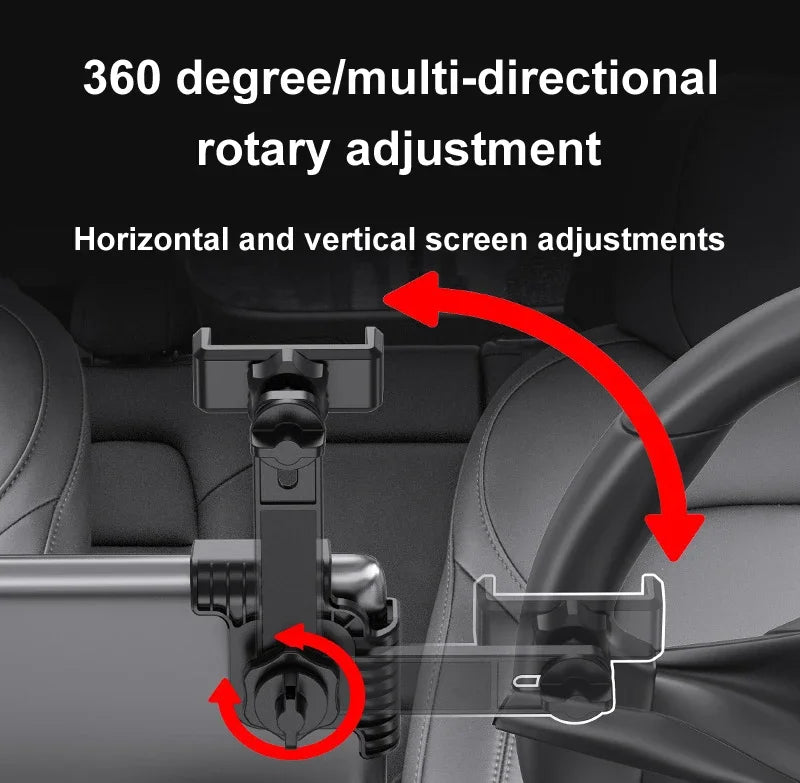 Magnetic Car Phone Holder Mount 360° Rotation Display Screen Side Bracket Stable Stand for Car Interior Accessories Easy Install
