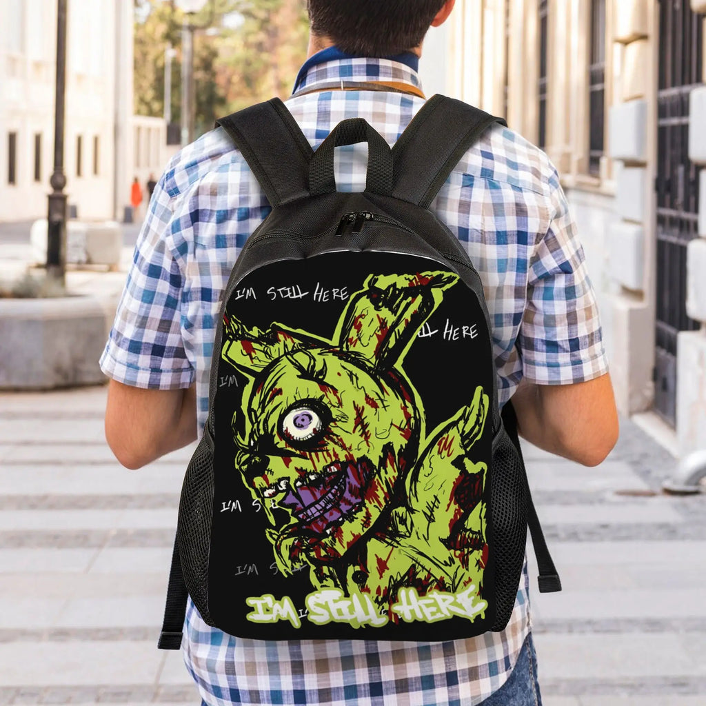 Custom 3D FNAFS Game Backpacks for Girls Boys Thriller Movie School College Travel Bags Women Men Bookbag Fits 15 Inch Laptop