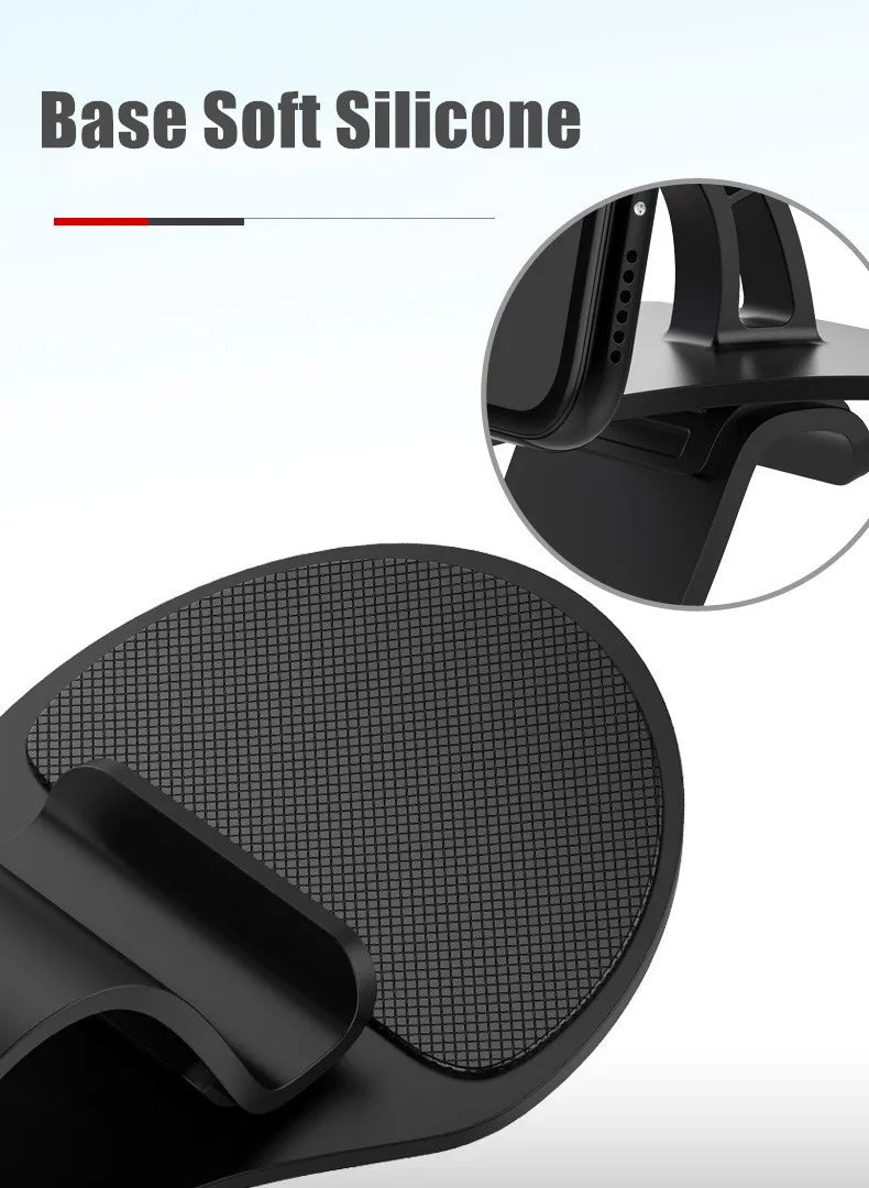 Car Phone Holder Stand Universal Dashboard Car Back-Clip Mount GPS Mobile Phone Support 360 Rotatable Car Bracket for Navigation