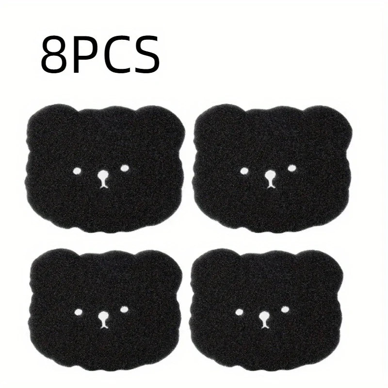 4/8PCS Pet Hair Remover Bear Shape Laundry Ball Washing Machine Lint Catcher Reusable Clothes Sofa Cat Dog Hair Cleaning Sponge