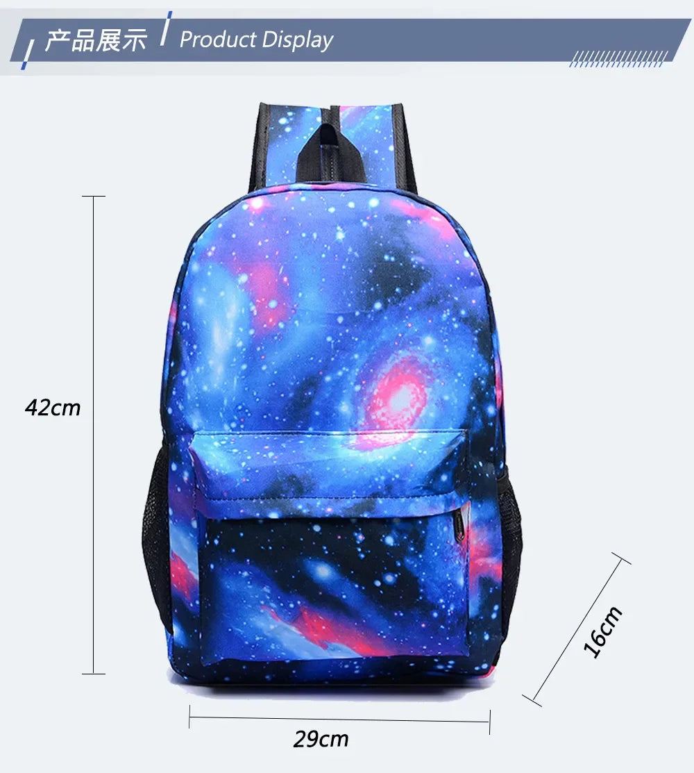 Toca Life World Backpack 3pcs Set Cute Girls Cartoon School Bags Travel Bag Toca Boca Print Bookbag Kids Anime Rucksack Mochila