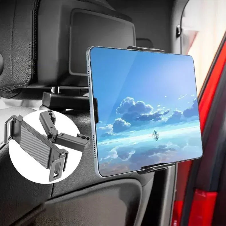 Car Mount Universal Car Headrest Mount Holder Compatible Road Trip Essentials For 4.5-6 Inch Phones and 7-10.5 Inch Tablets