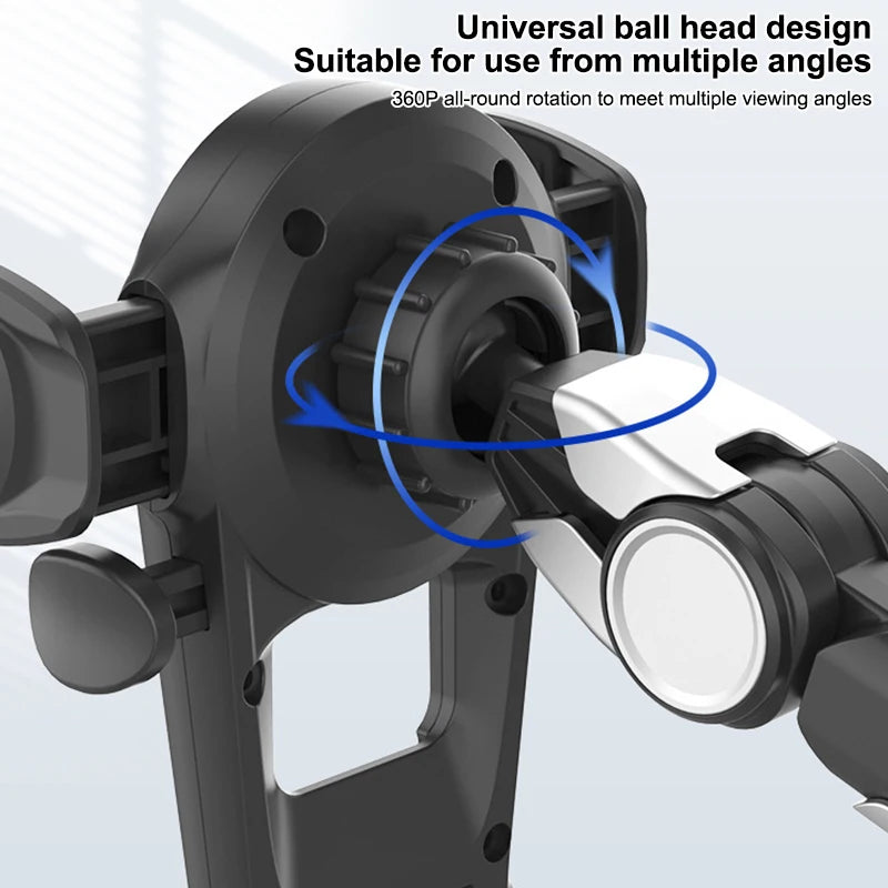 Upgraded Adjustable 360° Car Mount for Mobile Phones & Small Tablets, Convenient for All Vehicles