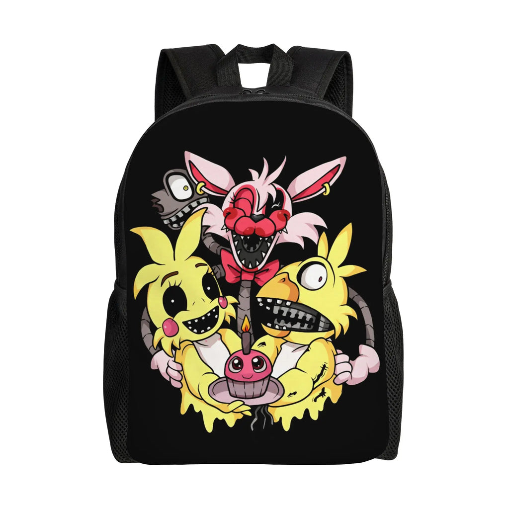 Custom 3D FNAFS Game Backpacks for Girls Boys Thriller Movie School College Travel Bags Women Men Bookbag Fits 15 Inch Laptop