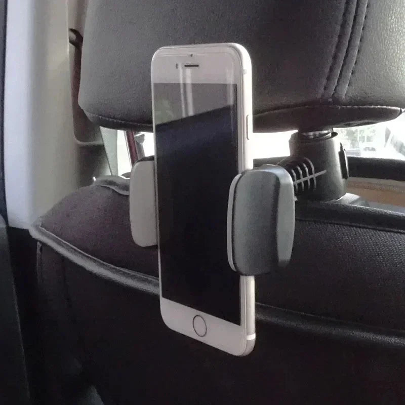 Car Mount Universal Car Headrest Mount Holder Compatible Road Trip Essentials For 4.5-6 Inch Phones and 7-10.5 Inch Tablets