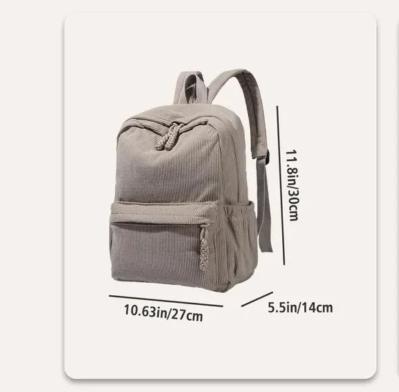 Custom Kids Backpack With Name, Personalized Backpacks Gift, Toddler Book Bag, Corduroy Backpack for Kids, Back to School Gifts