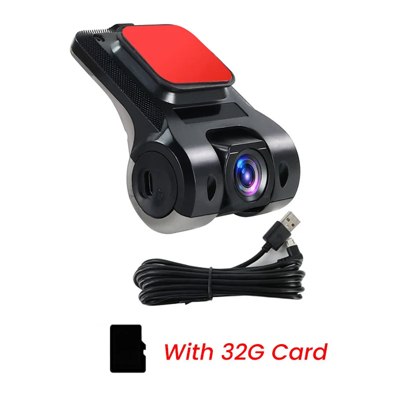 Android Car Radio Dash Cam USB HD 170 Degree Wide Angle Car Camera Recorder Front ADAS Dashcam Android DVR Auto Recorder