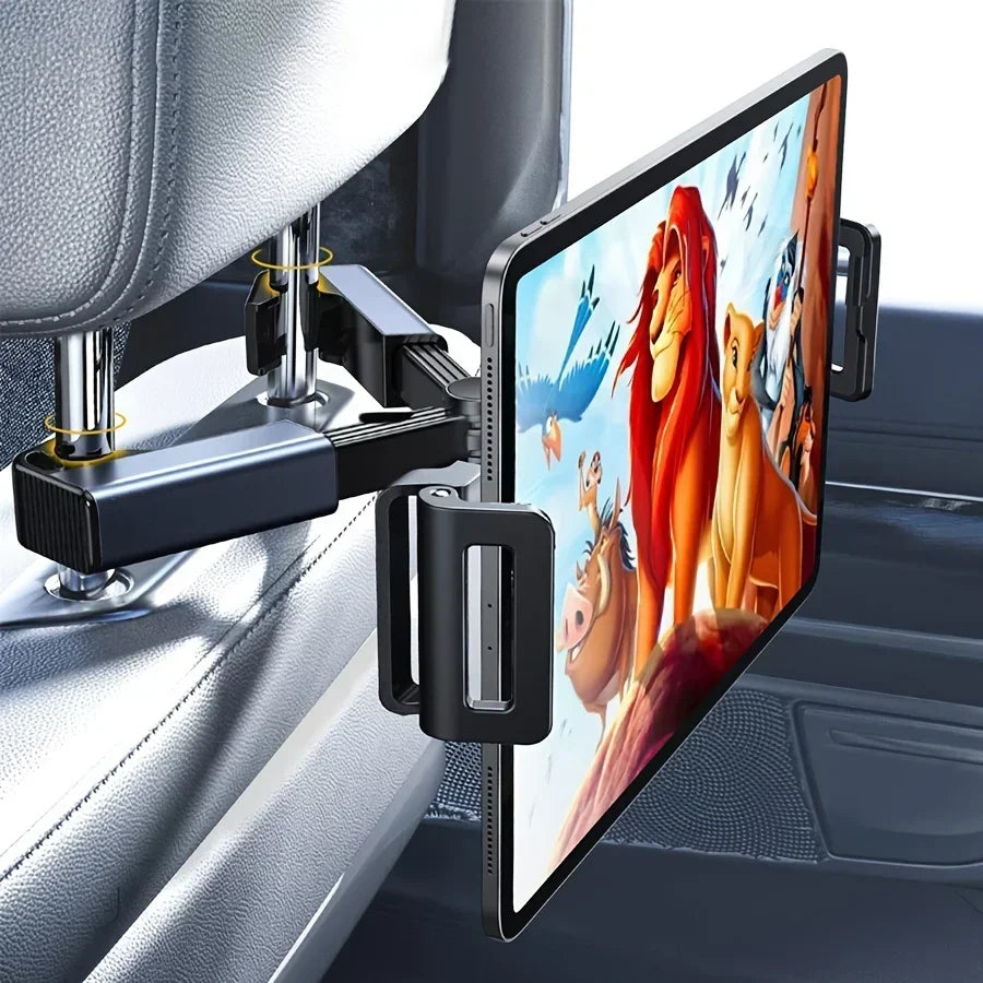 Car Mount Universal Car Headrest Mount Holder Compatible Road Trip Essentials For 4.5-6 Inch Phones and 7-10.5 Inch Tablets
