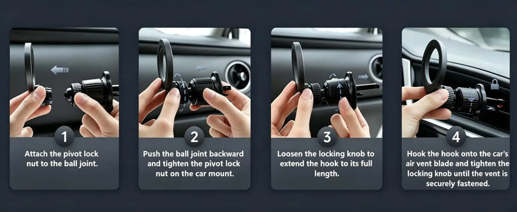 Car Phone Mount -Strong Magnetic Phone Holders for Your Car Magnet Cell Phones Holder Mounts Smartphone Accessories