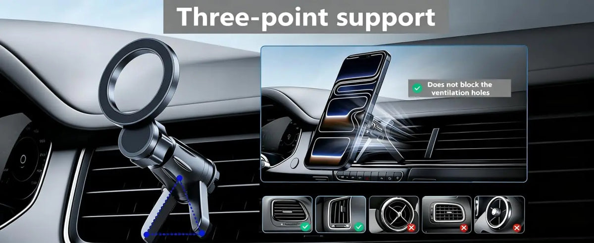 Car Phone Mount -Strong Magnetic Phone Holders for Your Car Magnet Cell Phones Holder Mounts Smartphone Accessories