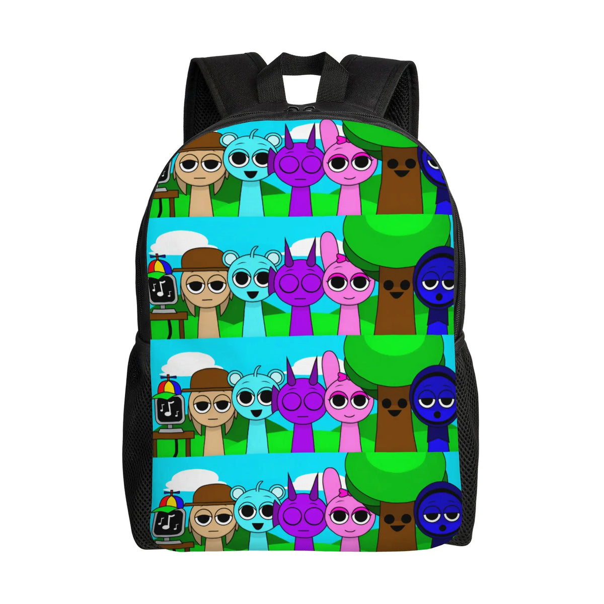 Custom S-Sprunkies Game Cute Cartoon Backpacks for Men Women College School Students Bookbag Fits 15 Inch Laptop Classic  Bags