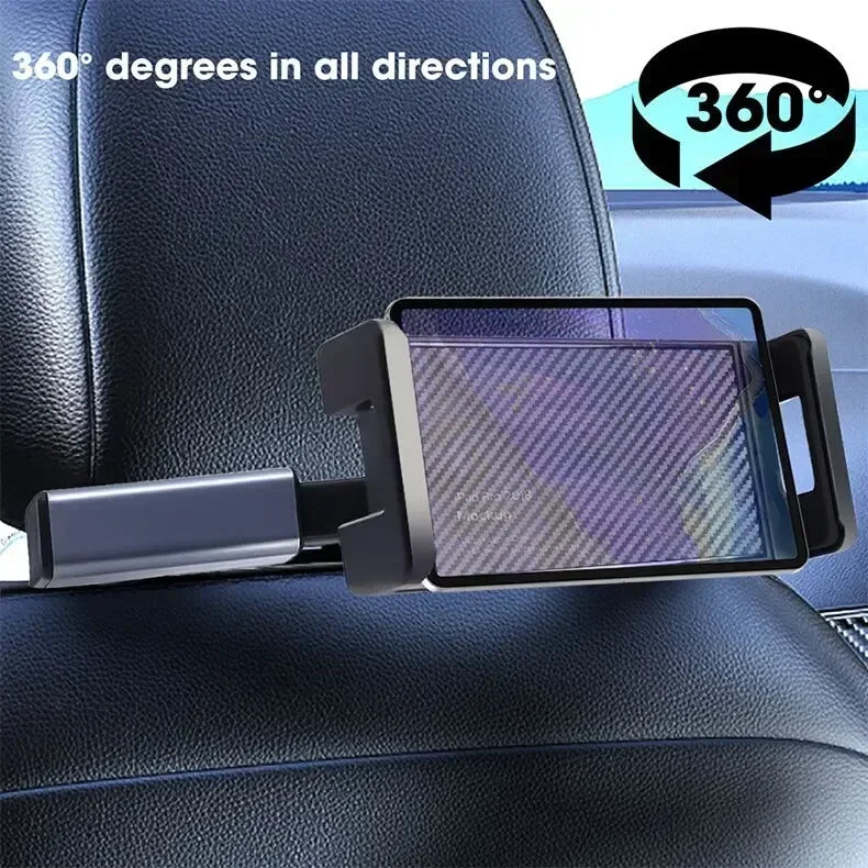 Car Mount Universal Car Headrest Mount Holder Compatible Road Trip Essentials For 4.5-6 Inch Phones and 7-10.5 Inch Tablets