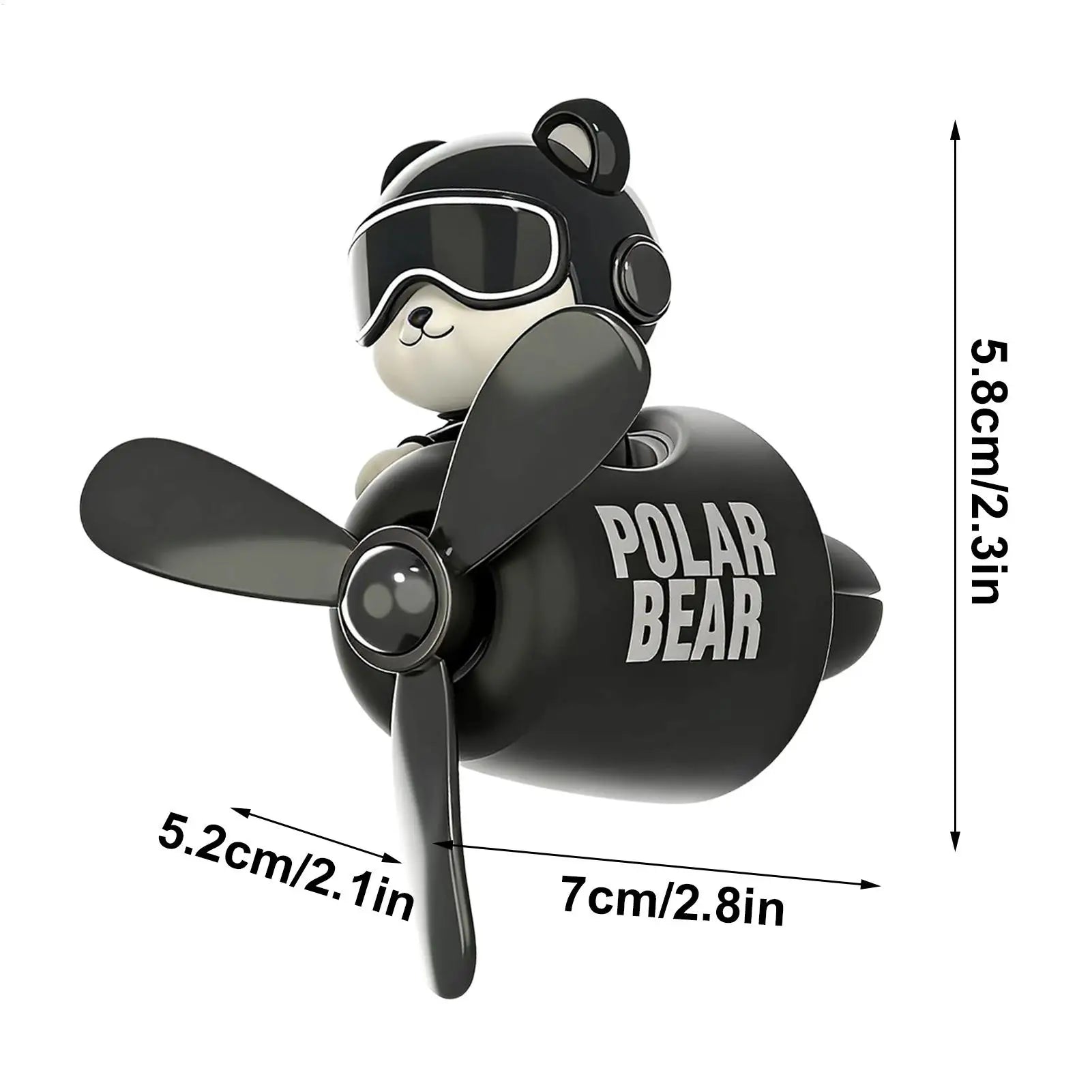 Car Air Freshener Bear Airplane Vehicle Aromatherapy Automotive Scent Diffuser for Drivers Detailers Modifiers Restorers