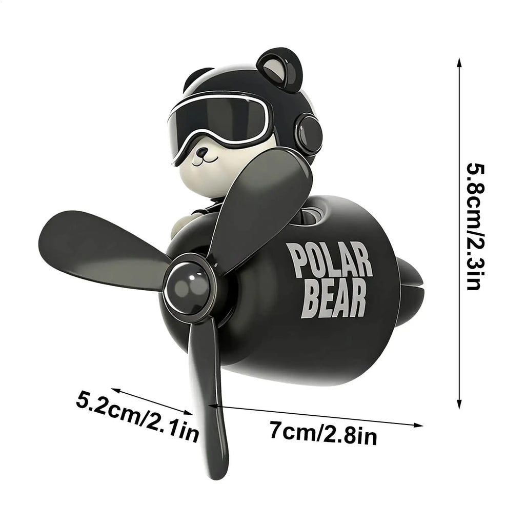 Car Air Freshener Bear Airplane Vehicle Aromatherapy Automotive Scent Diffuser for Drivers Detailers Modifiers Restorers