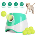 Automatic Dog Ball Launcher 6 Tennis Balls 3 Adjustable Launch Distance Interactive Ball Thrower Fetch Machine Chew Toy for Pets
