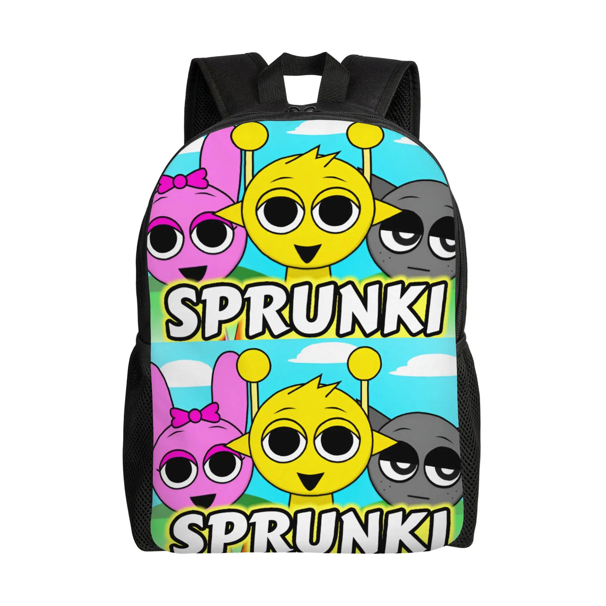 Custom S-Sprunkies Game Cute Cartoon Backpacks for Men Women College School Students Bookbag Fits 15 Inch Laptop Classic  Bags
