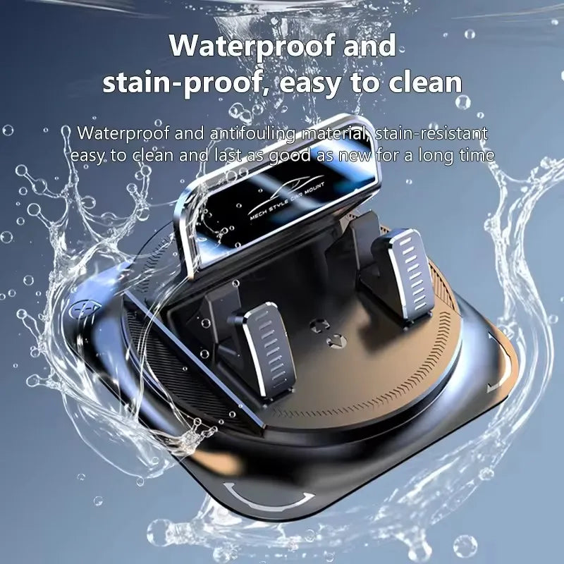 Car Phone Mount Anti Slip Silicone Dashboard Phone Holder 360-Degree Free Rotation Universal Head-Up Navigation Holder