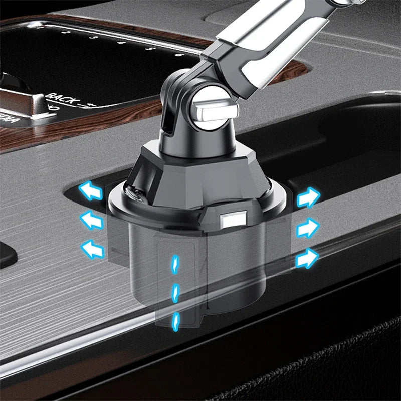Upgraded Adjustable 360° Car Mount for Mobile Phones & Small Tablets, Convenient for All Vehicles