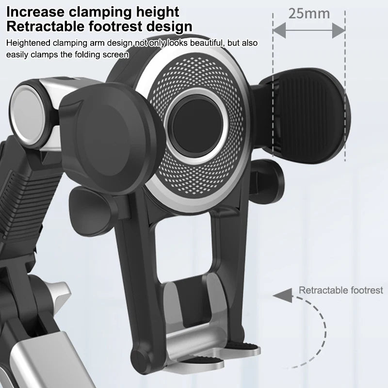 Upgraded Adjustable 360° Car Mount for Mobile Phones & Small Tablets, Convenient for All Vehicles