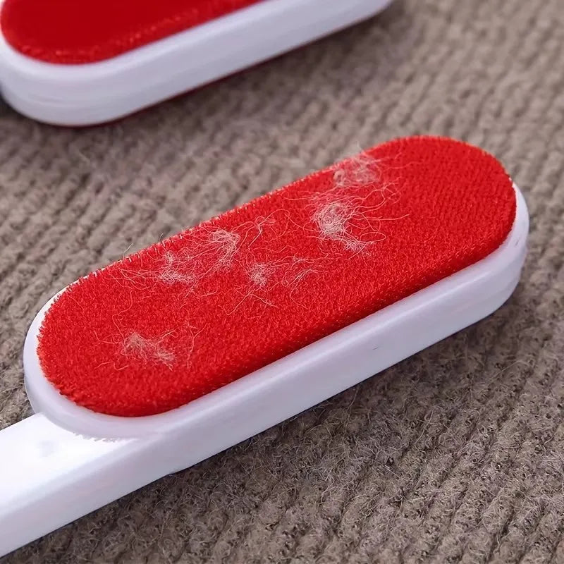 Self-cleaning Lint Sticking Roller 2 Sides Dedusting Brush Pet Hair Remover Brush Removing Dog Cat Hair from Sofa Carpet Clothes-2