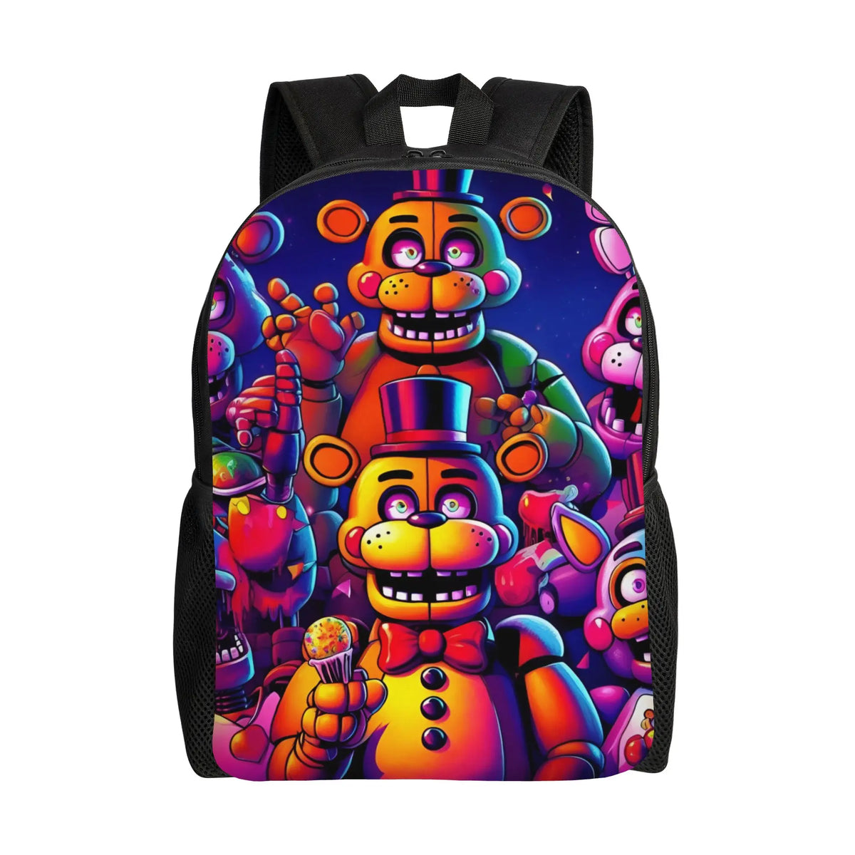 Custom 3D FNAFS Game Backpacks for Girls Boys Thriller Movie School College Travel Bags Women Men Bookbag Fits 15 Inch Laptop