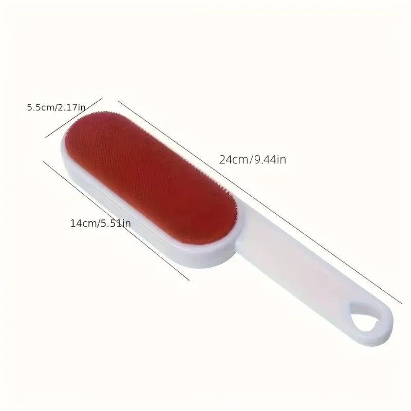 Self-cleaning Lint Sticking Roller 2 Sides Dedusting Brush Pet Hair Remover Brush Removing Dog Cat Hair from Sofa Carpet Clothes-4