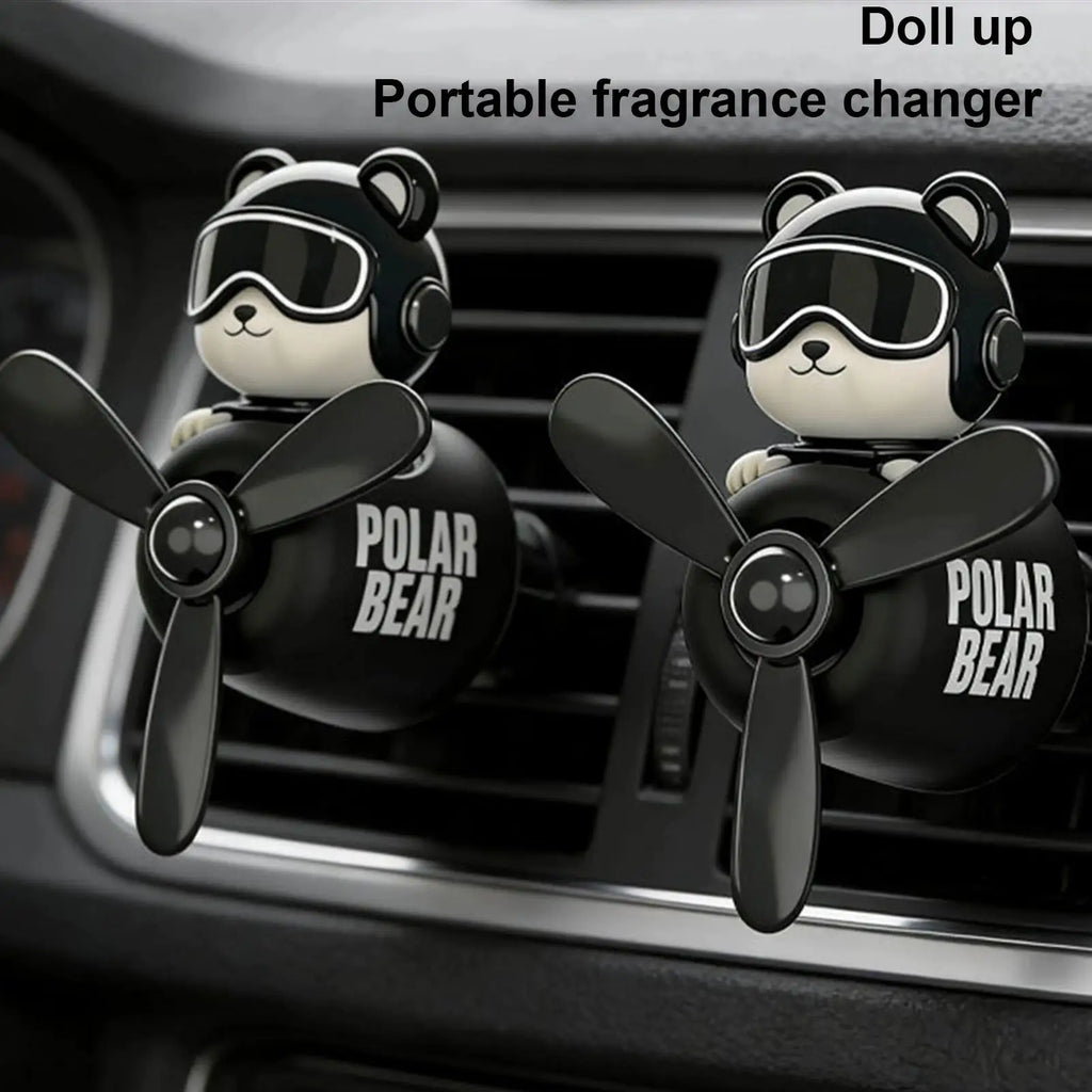 Car Air Freshener Bear Airplane Vehicle Aromatherapy Automotive Scent Diffuser for Drivers Detailers Modifiers Restorers