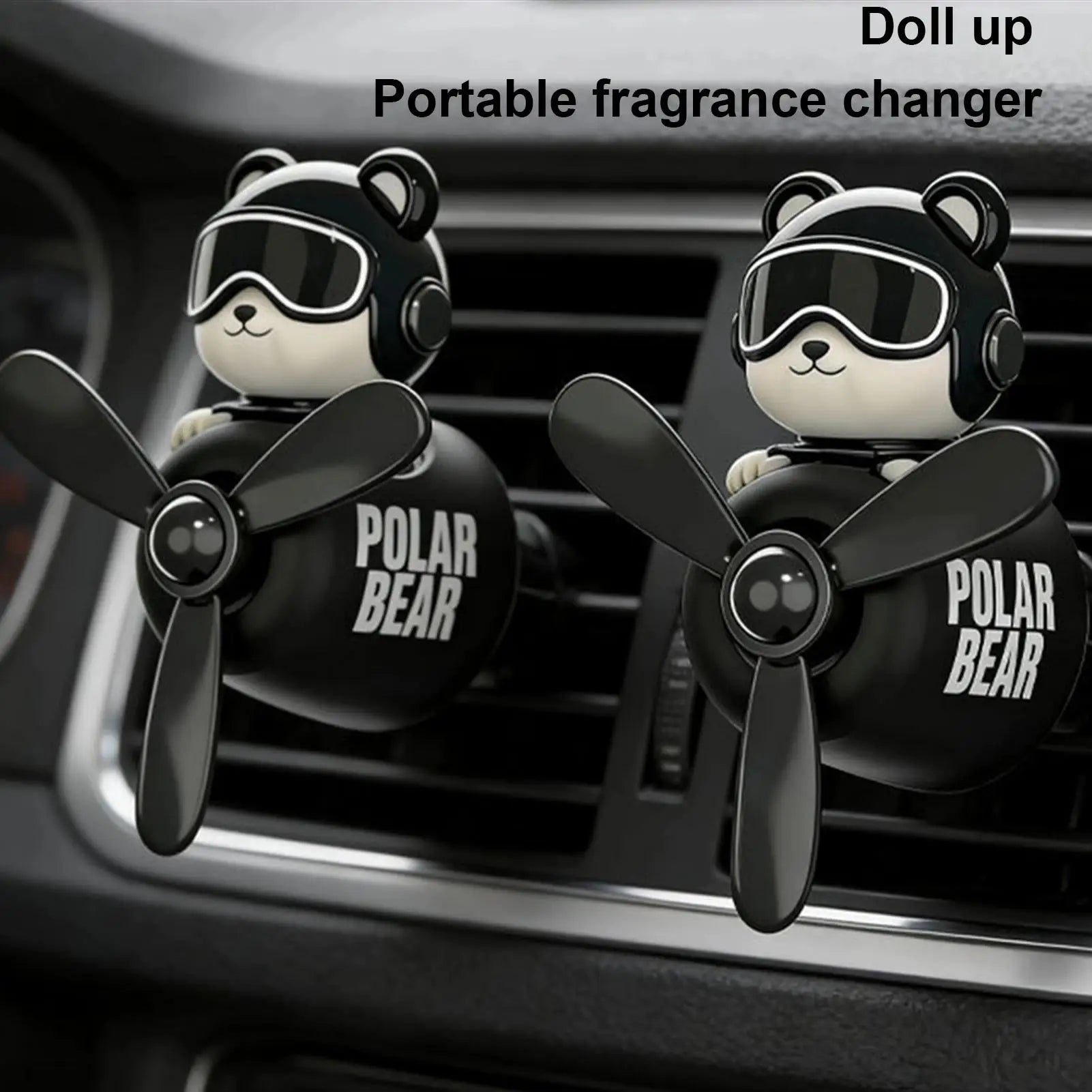 Car Air Freshener Bear Airplane Vehicle Aromatherapy Automotive Scent Diffuser for Drivers Detailers Modifiers Restorers