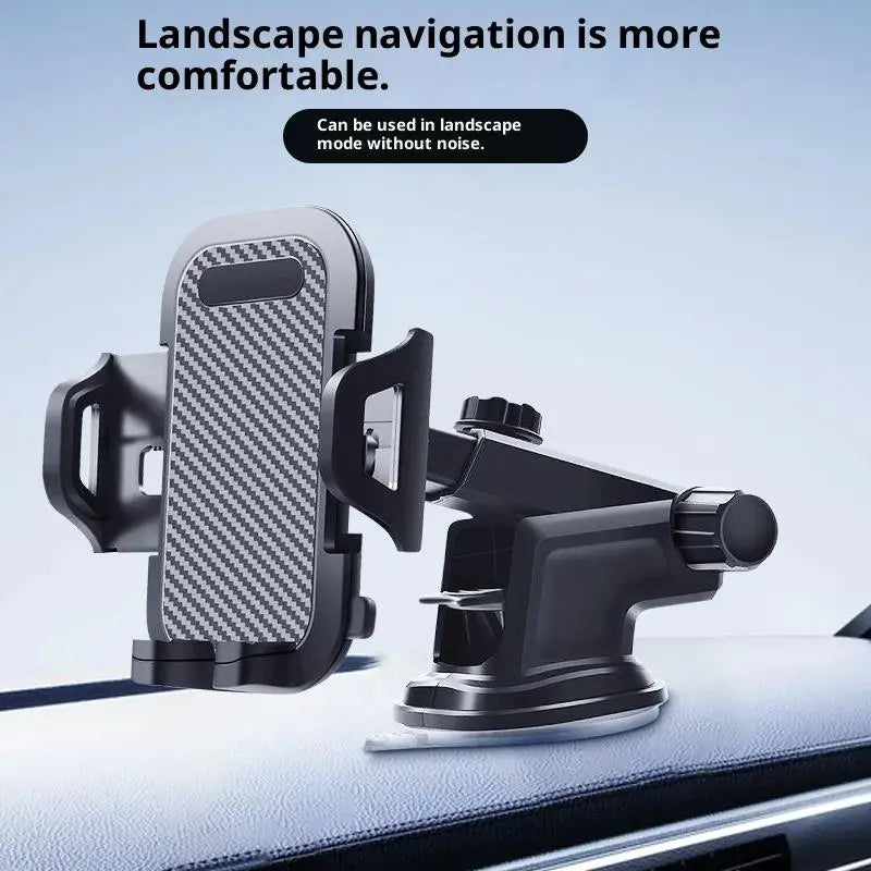Universal Car Phone Mount with 360° Rotation for Easy Access to GPS and Calls