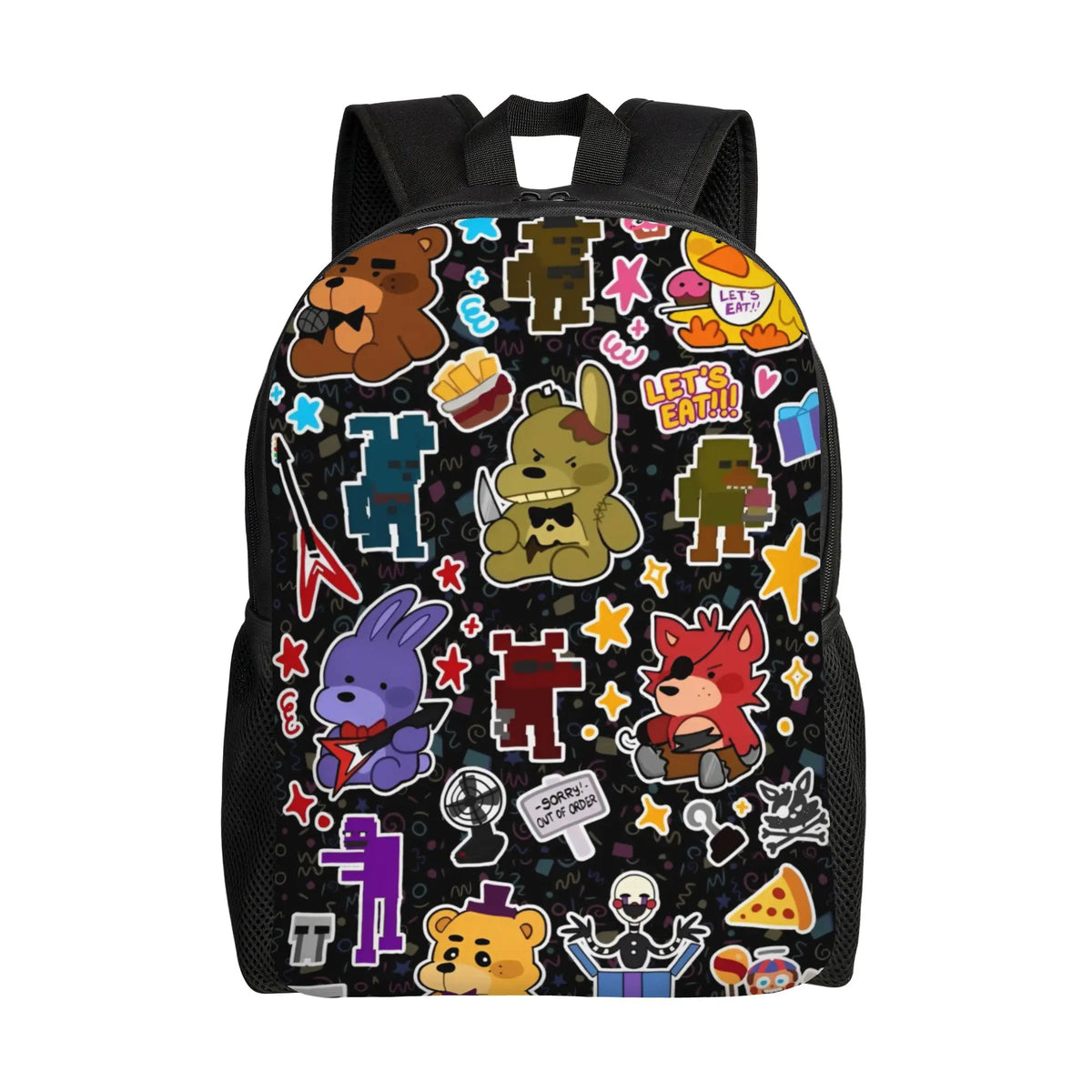 Custom 3D FNAFS Game Backpacks for Girls Boys Thriller Movie School College Travel Bags Women Men Bookbag Fits 15 Inch Laptop