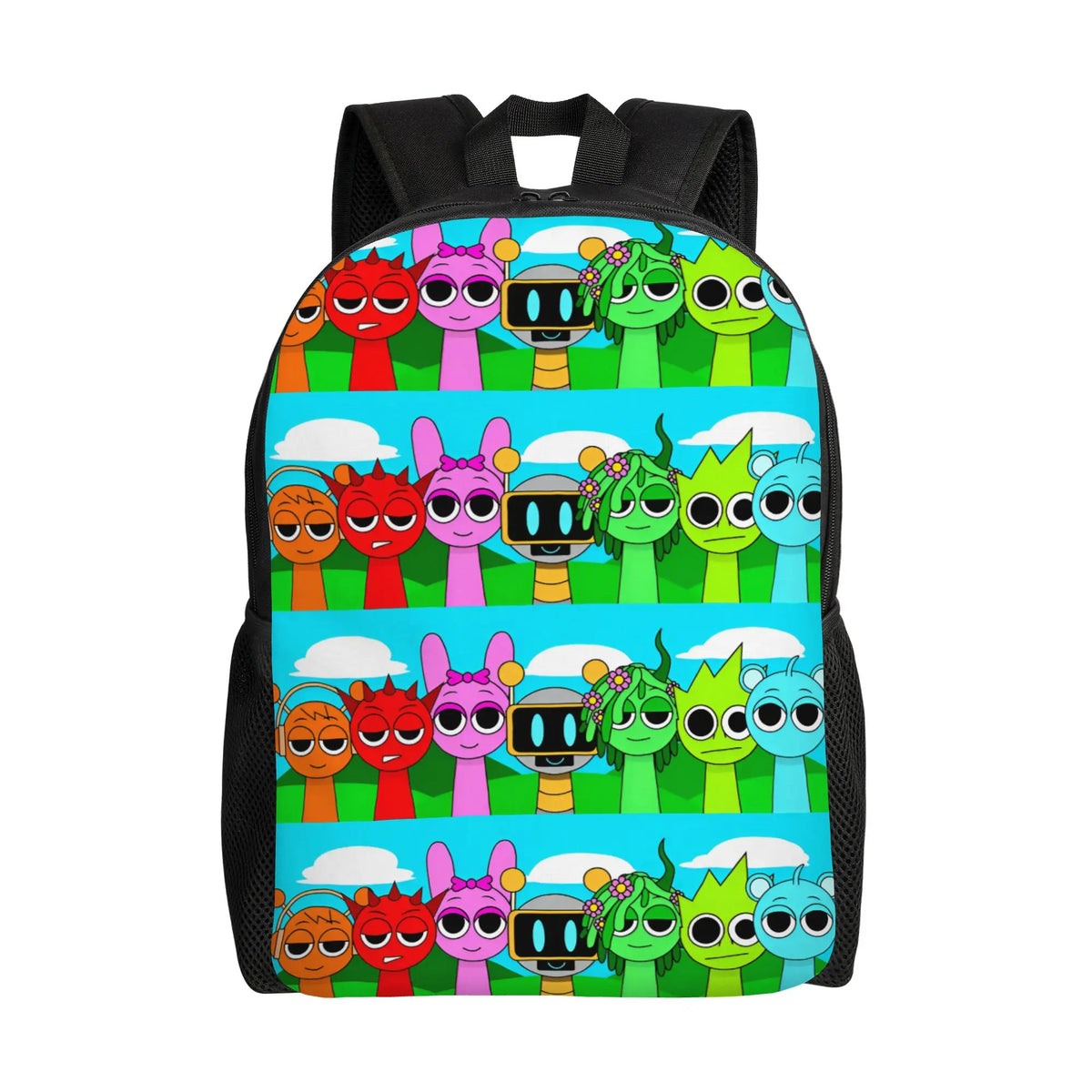 Custom S-Sprunkies Game Cute Cartoon Backpacks for Men Women College School Students Bookbag Fits 15 Inch Laptop Classic  Bags
