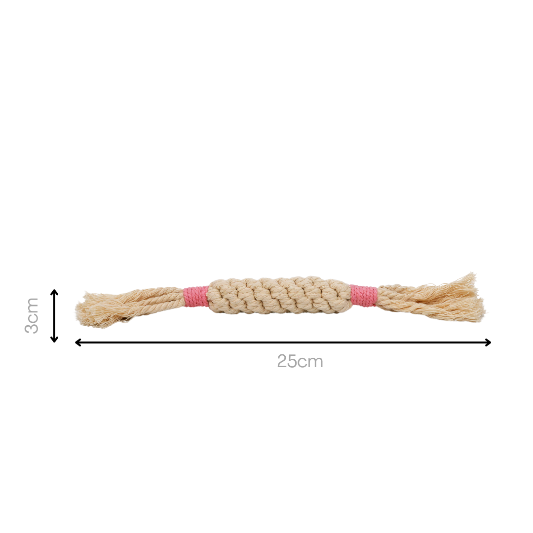 Rainbow Candy Macrame Rope Pet Toy