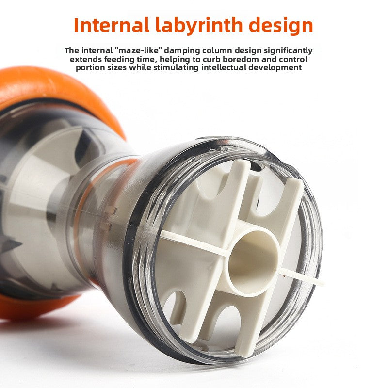 Interactive Pet Dumbbell Food Dispensing Toy