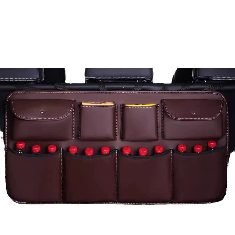 Leather Car Storage Box and Organizer Bag
