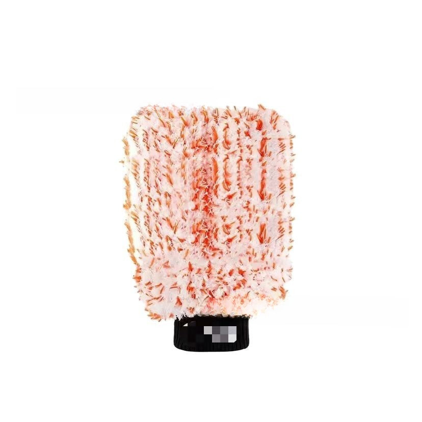 Microfiber Car Cleaning Gloves with Coral Fleece
