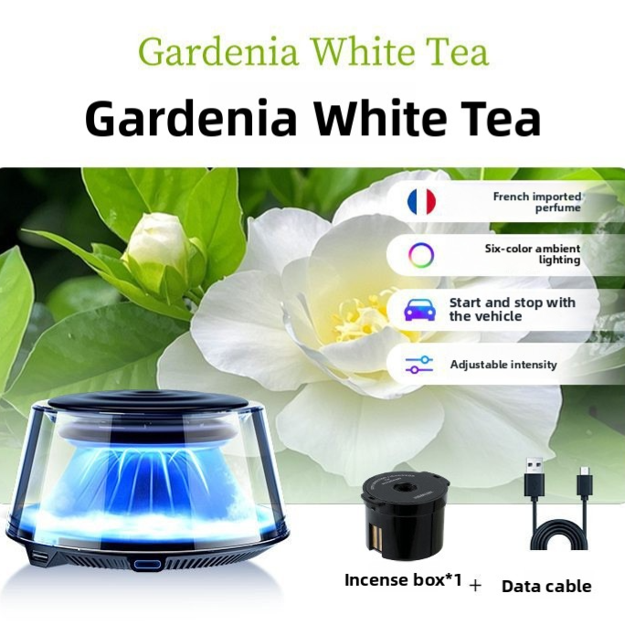 Automatic Car Fragrance Diffuser with LED Lighting