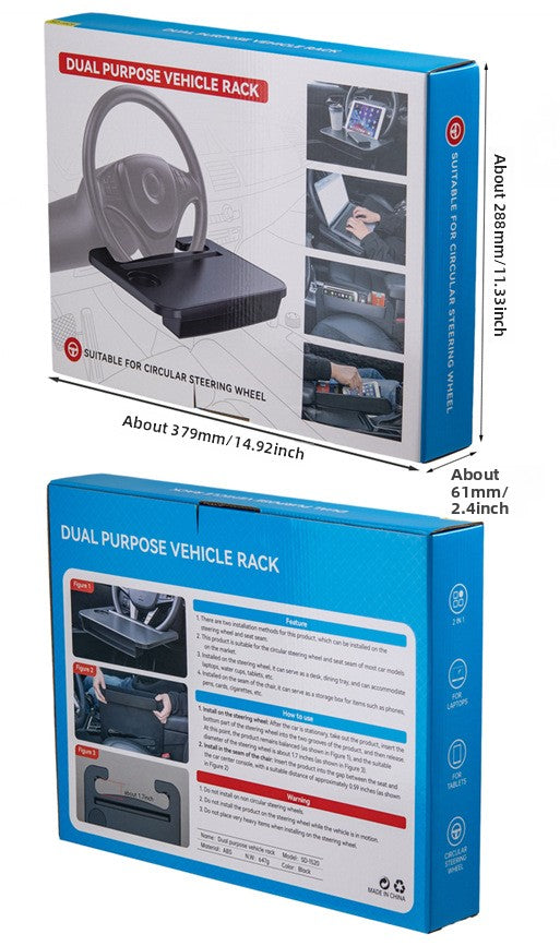 Car Steering Wheel Table Gap Storage Organizer