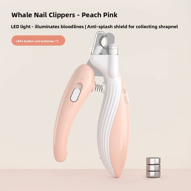 LED Pet Nail Clippers with Anti-Splash Design