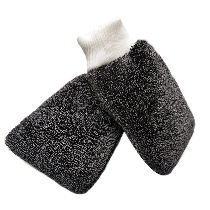 Thickened Braid Cloth Car Wash Gloves Microfiber Cleaning Gloves