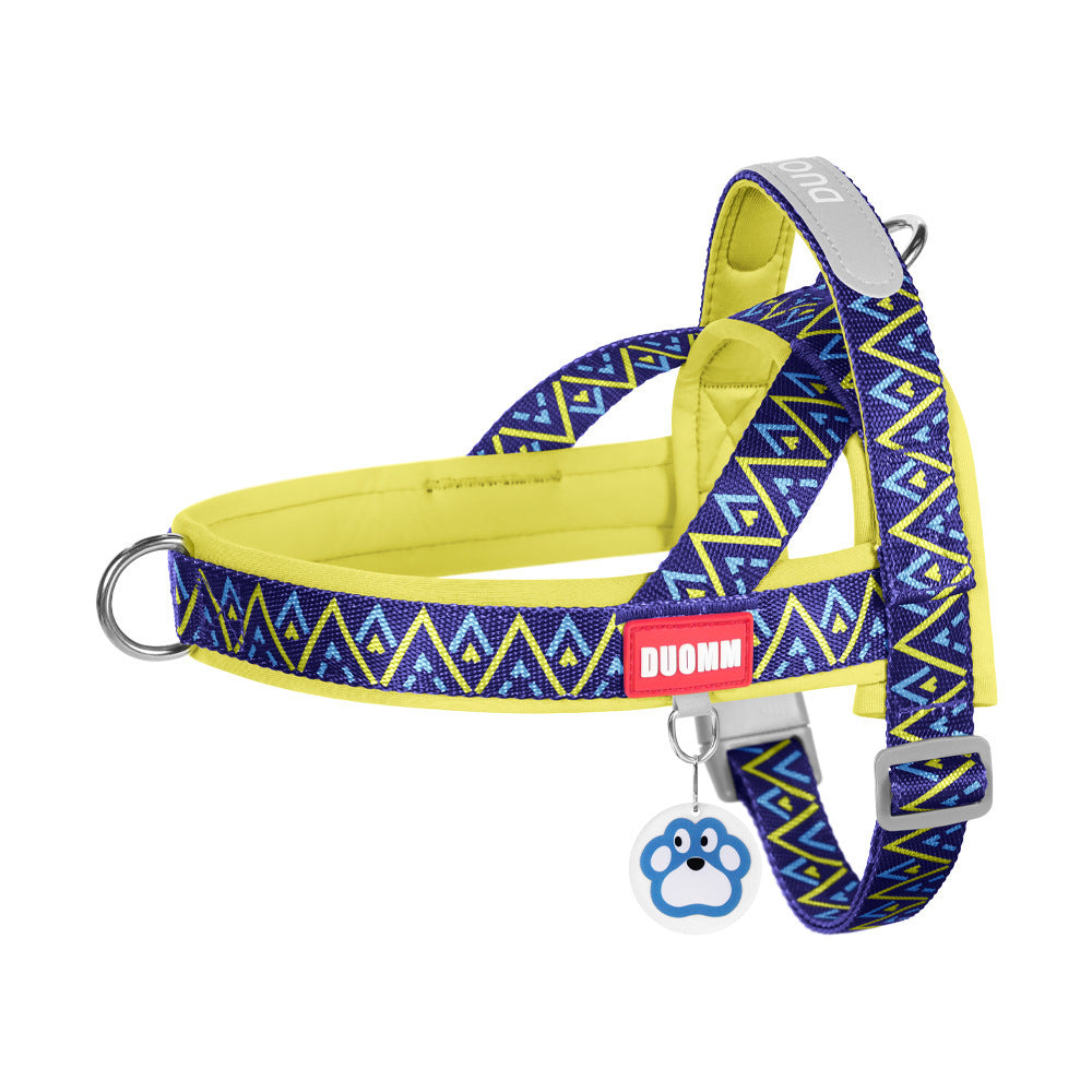 Reflective Adjustable Dog Harness with Leash Option