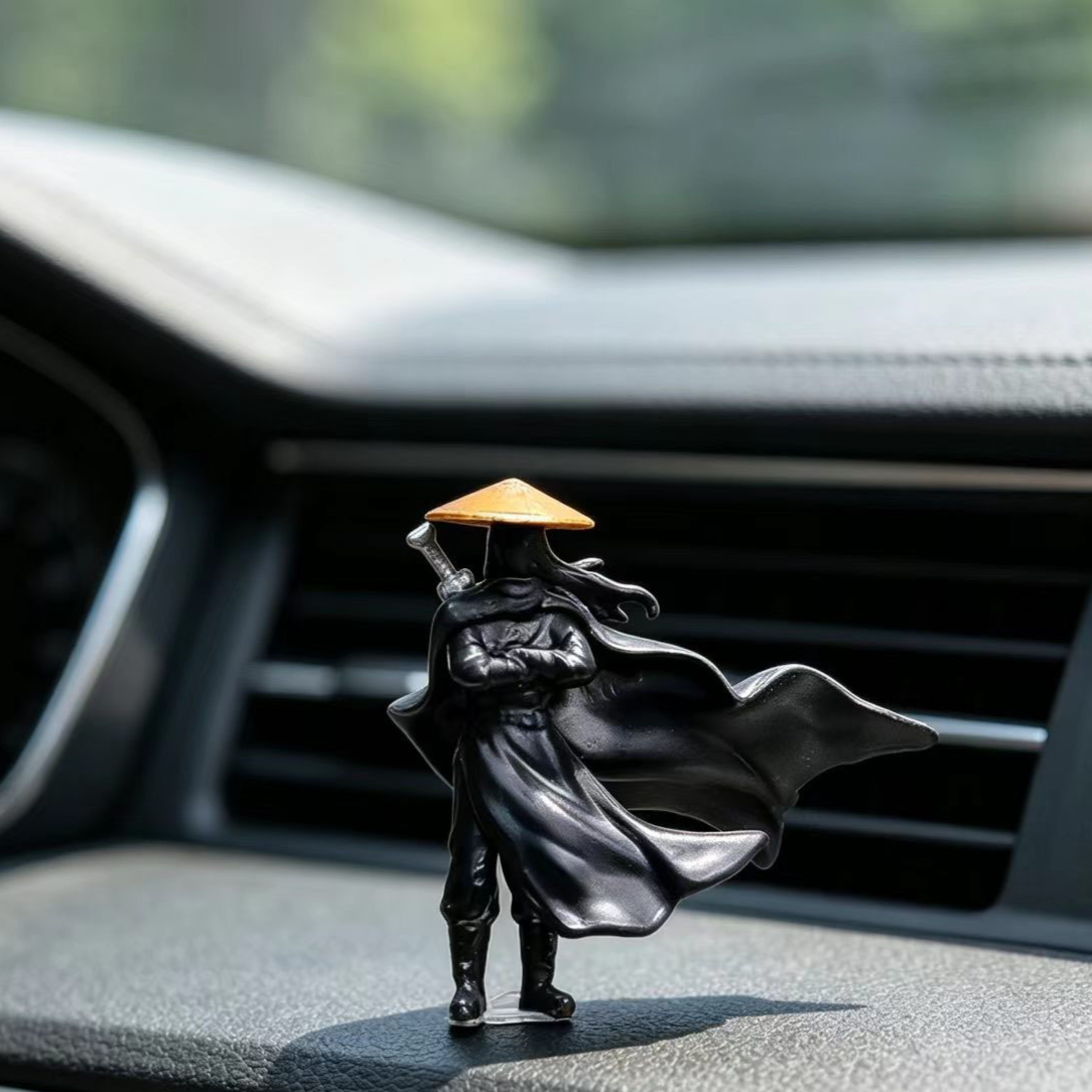 Chinese Warrior Figurine Car Decor