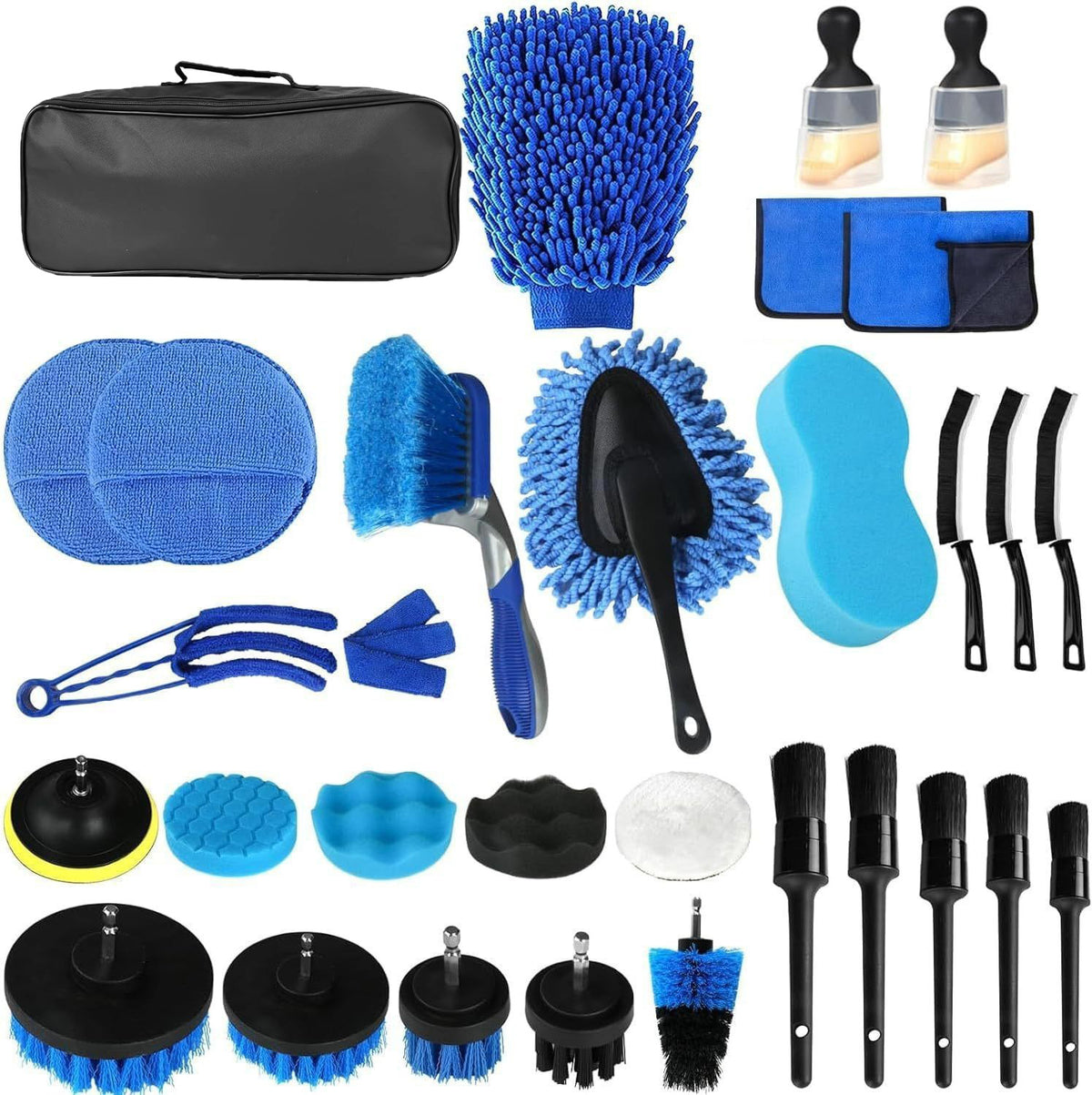 Electric Drill Cleaning Brush Set for Car and Household Surfaces