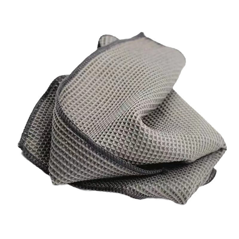 Waffle Weave Microfiber Cleaning Towel for Car and Home